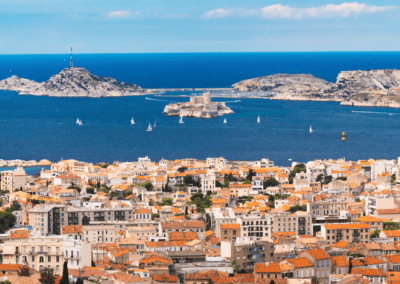 Aerial view of Marseille