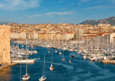Marseille Old Port with Sailboats