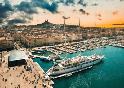 Sea port of Marseille